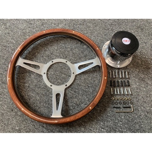 [5230020] Westfield XI 13" Wooden Steering Wheel + Boss Kit