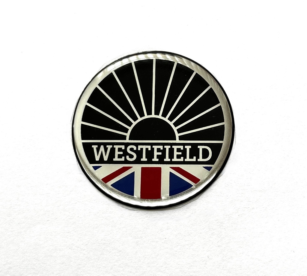 Westfield Bonnet/Wheel Badge 43mm Black/Union Jack