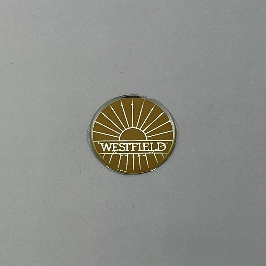 Westfield Badge 25mm Yellow/Silver