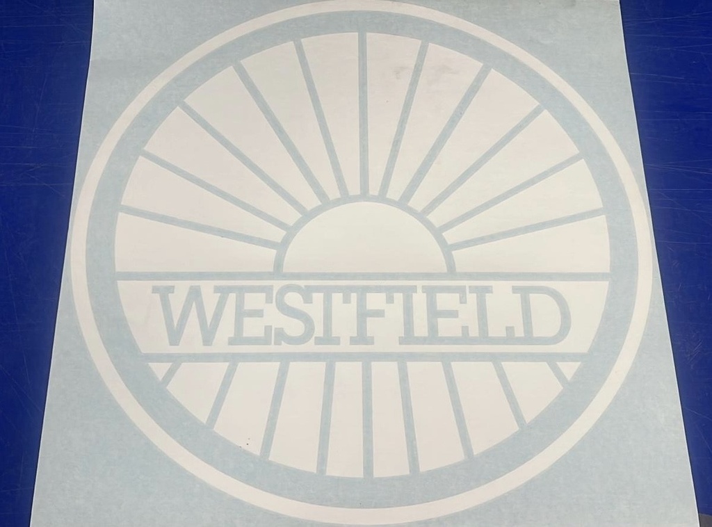 Westfield White Bonnet Transfer - 430mm