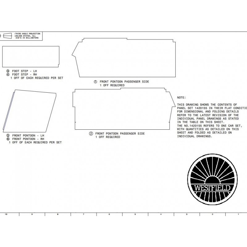 Westfield XI Pontoon Panel Set