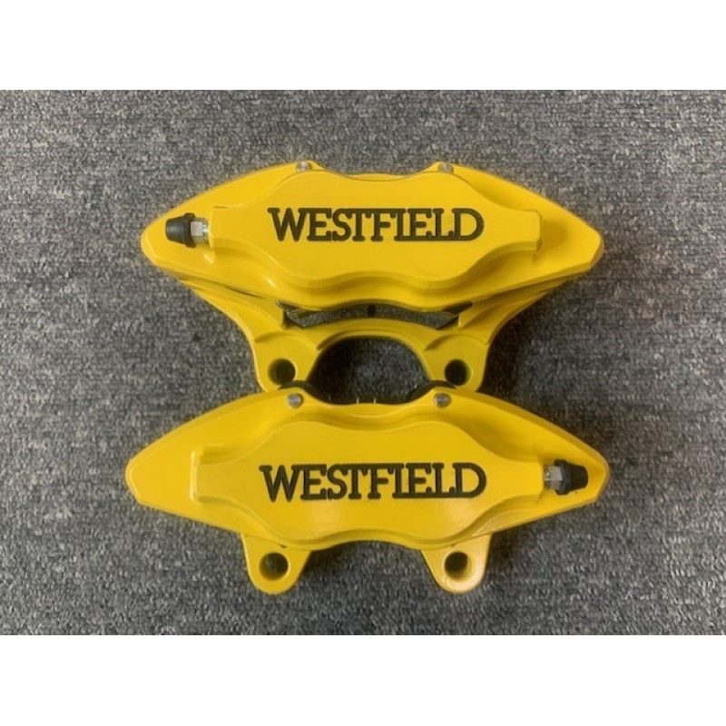 Yellow HS 4 Pot Front Brake Caliper LH