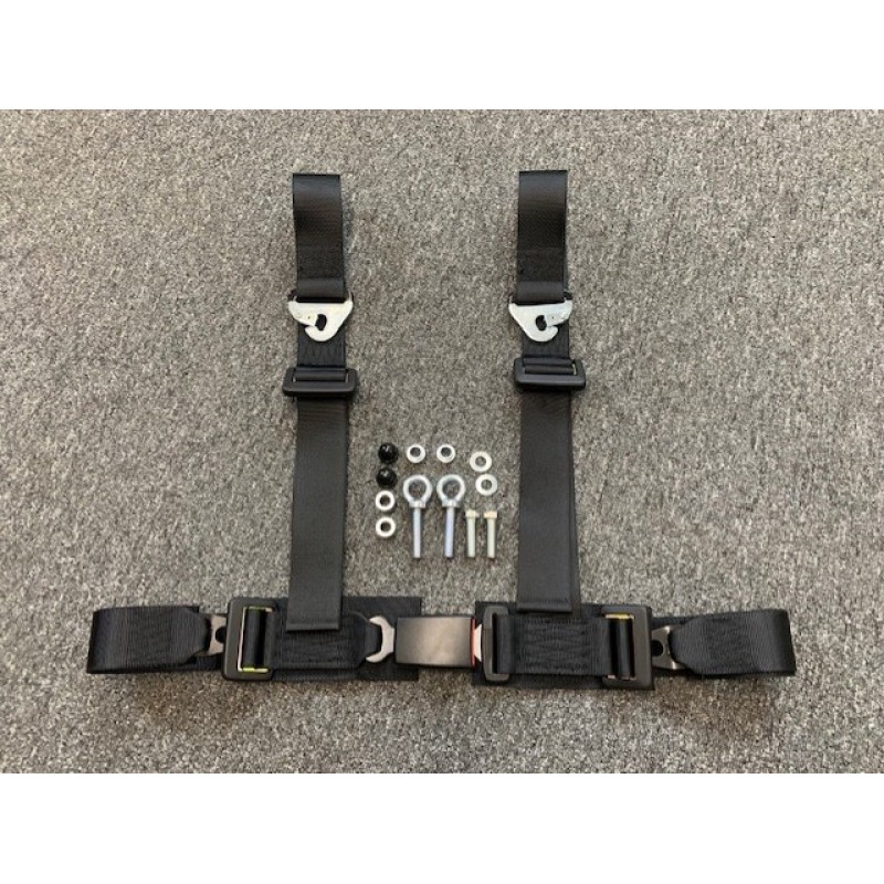 4 Point Harness with 2" strap Black