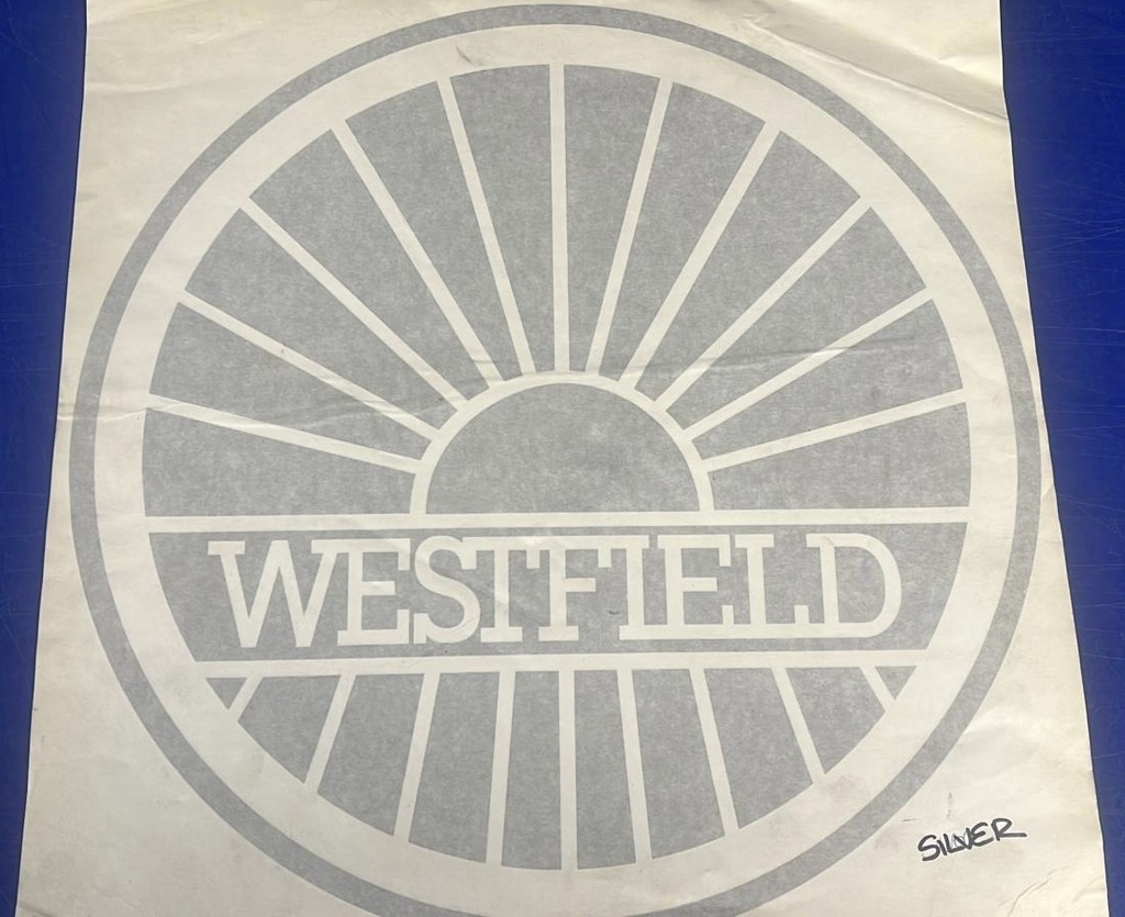 Westfield Silver Bonnet Transfer - 430mm