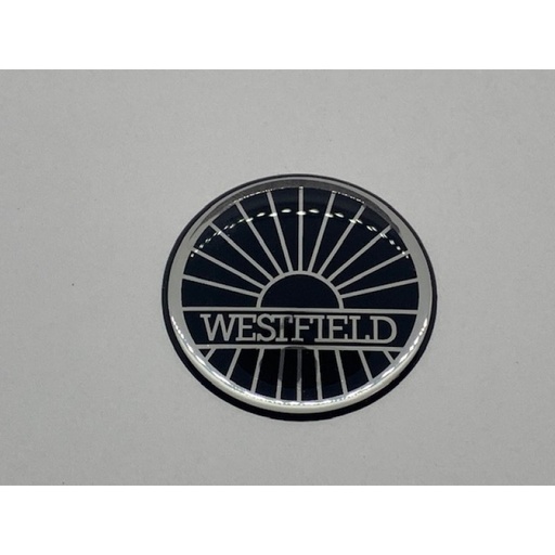 [6131007] Westfield Bonnet/Wheel Badge 43mm Black/Silver