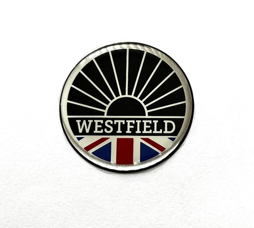 [6131007] Westfield Bonnet/Wheel Badge 43mm Black/Union Jack