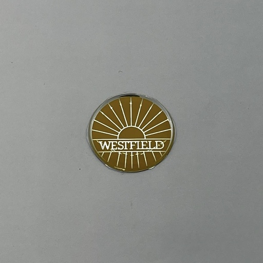 [6131011] Westfield Badge 25mm Yellow/Silver